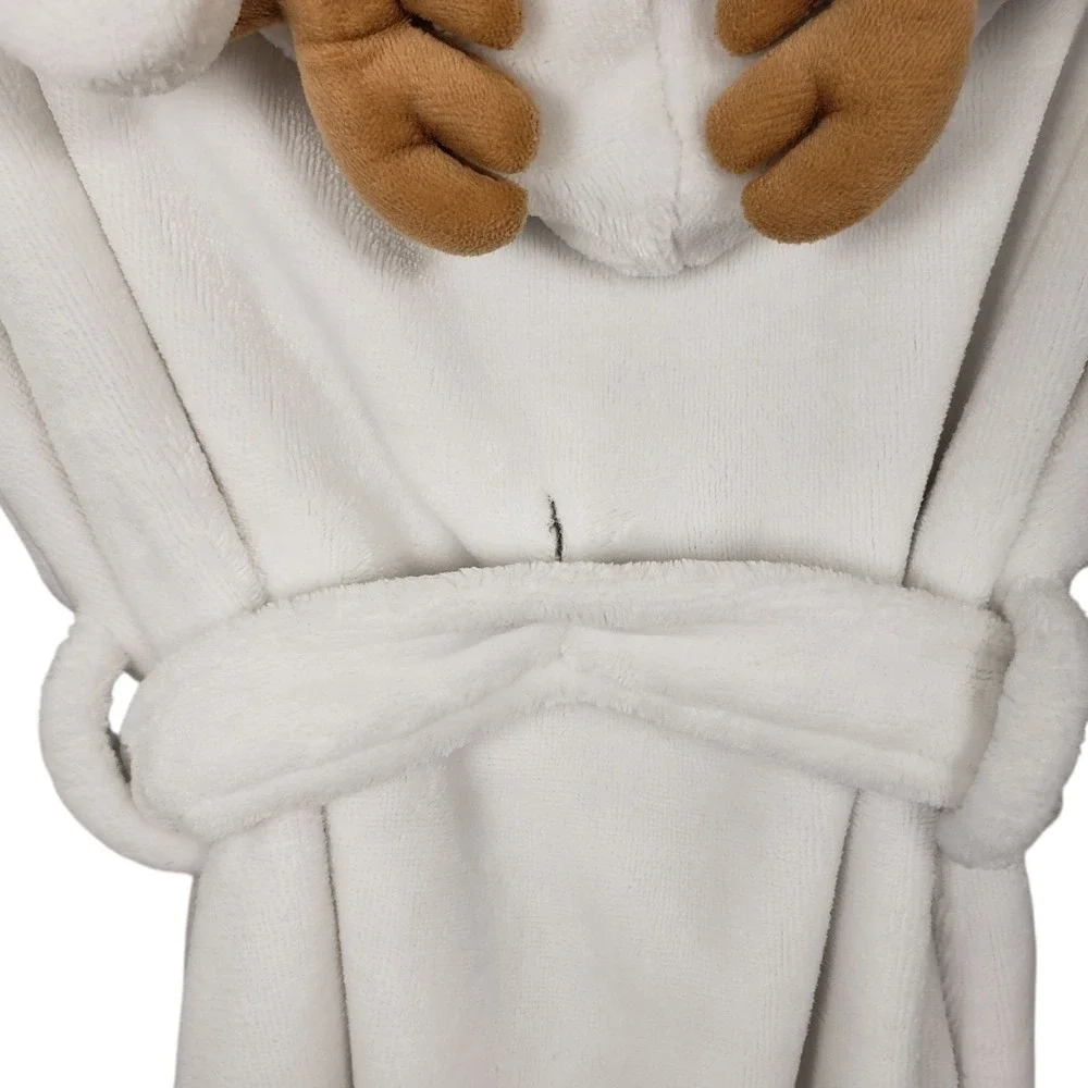 American‎ Girl Christmas Kids White Reindeer Hooded M 10/12
